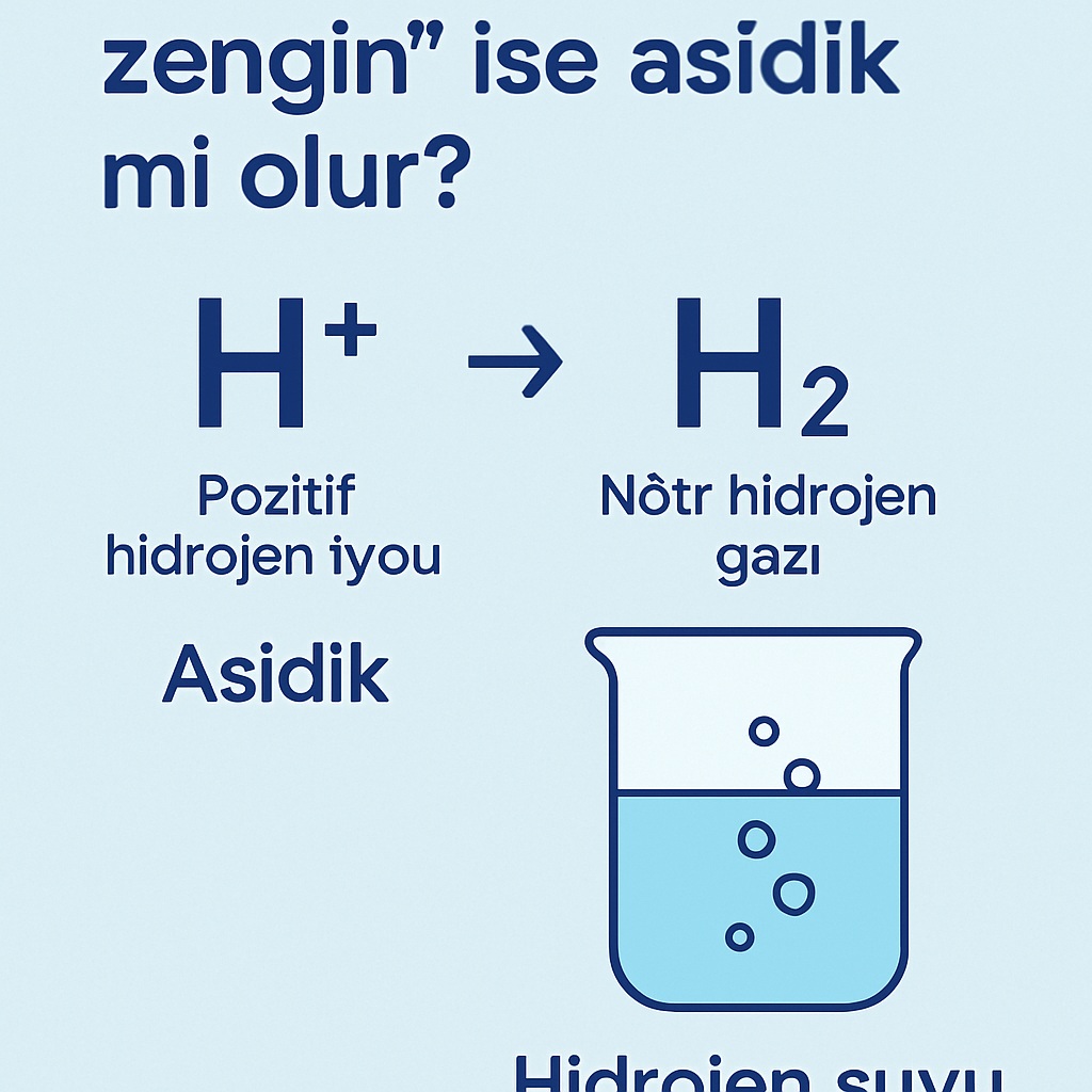 Ben suyun “hidrojen açısından zengin” olması durumunda asidik olacağını sanıyordum?
