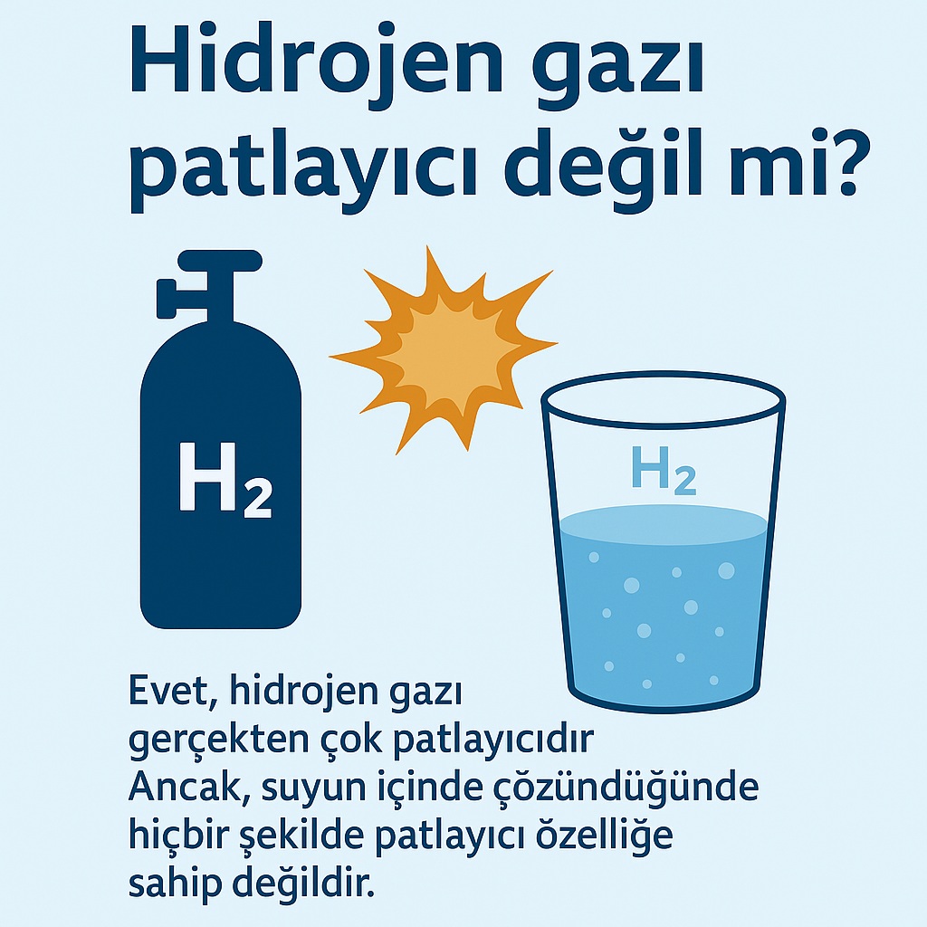 Hidrojen gazı patlayıcı değil mi?