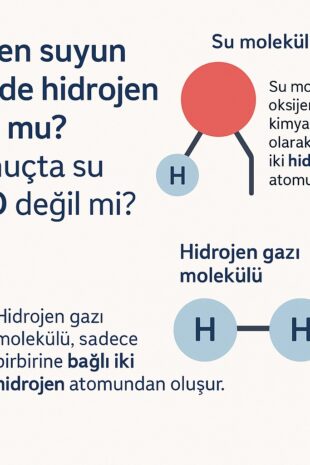 Zaten suyun içinde hidrojen yok mu? Sonuçta su H₂O değil mi?